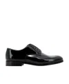 Doucal's Man Lace-up Shoes Black Size 7 Soft Leather In Black