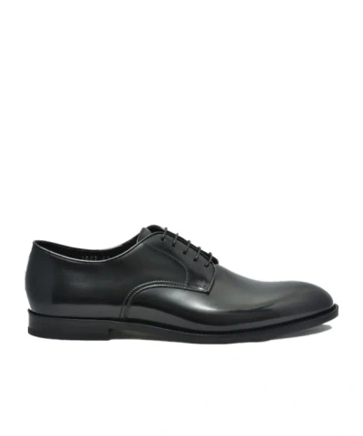 Doucal's Round-toe Lace-up Oxford Shoes In Black