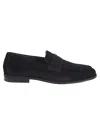 Doucal's 'standford' Black Slip-on Loafers