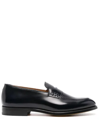 Doucal's Penny-slot Loafers In Black