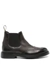 Doucal's Perforated-embellished Boots In Brown