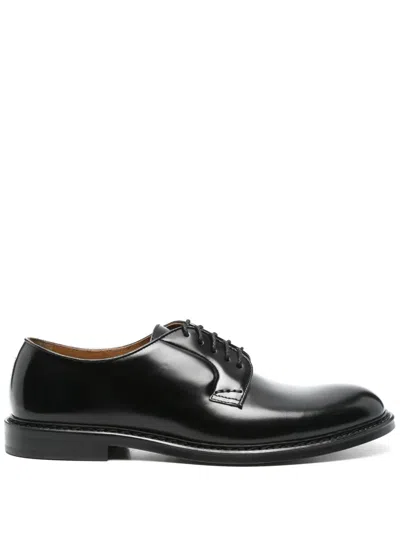 Doucal's Patent-leather Oxford Shoes In Black
