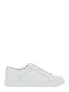Doucal's 'roger' White Sneakers With Elastic Bands Design And Insole Logo In White