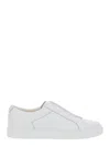 Doucal's 'roger' White Sneakers With Elastic Bands Design And Insole Logo In White