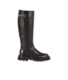 Doucal's Knee-high Leather Boots In Black