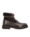 Doucal's Lace Up Boots In Black