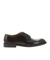 Doucal's Round Head Business Dress Shoes In Black