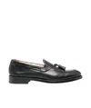 Doucal's Slip-on Loafers With Tassel Detail In Smooth Leather In Black