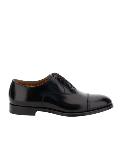 DOUCAL'S DOUCAL'S ROUND-TOE LACE-UP DERBY SHOES