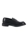 Doucal's Adler Black Slip-on Loafers In Smooth Leather Man In Black
