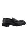 Doucal's Adler Graphite Grey Loafer In Black