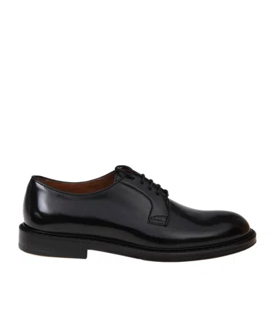 DOUCAL'S DOUCAL'S ROUND-TOE LACE-UP DERBY SHOES