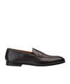 Doucal's Round-headed Love Shoes In Black