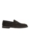 Doucal's Brown Suede Loafers With Timeless Elegance In Brown