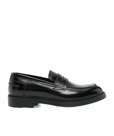 DOUCAL'S DOUCAL'S HIGH-SHINE SLIP-ON LOAFERS