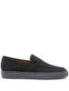 DOUCAL'S ROUND-TOE SUEDE LOAFERS