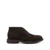 Doucal's Man Ankle Boots Dark Brown Size 12 Leather In Brown