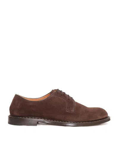 Doucal's Brown Suede Derbies