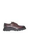 Doucal's Panelled Leather Brogues In Brown