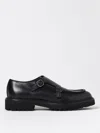 Doucal's Double-buckle Leather Monk Shoes In Schwarz