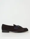 Doucal's Mocassino In Suede Marrone In Dark
