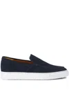 Doucal's Slip-on Suede Loafers In Blue