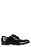 Doucal's Smooth Leather Lace-up Shoes In Blue