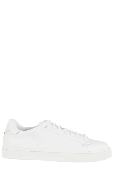 Doucal's Sneaker Pelle Martellata In White