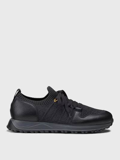 Doucal's Sock-ankle Lace-up Sneakers In Schwarz