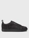 Doucal's Man Sneakers Midnight Blue Size 7 Leather In Grau
