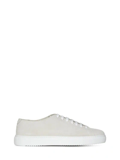 Doucal's Light Grey Suede Sneakers In Grigio