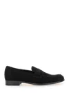 Doucal's Man Loafers Midnight Blue Size 10 Soft Leather In Black