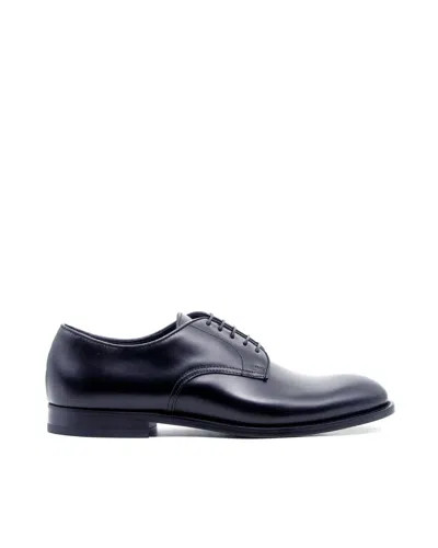 DOUCAL'S BLUE DERBY HORSE LACE-UP SHOES