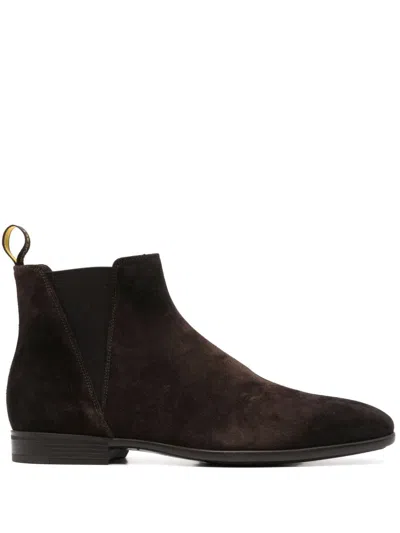 Doucal's Suede Ankle Boots In Braun