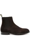 Doucal's Suede Ankle Boots In Brown