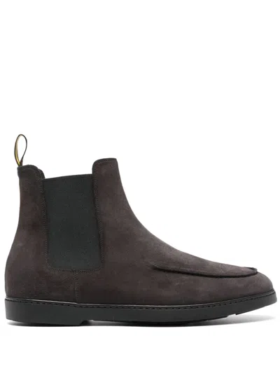 Doucal's Suede Ankle Boots In Grey