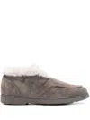 Doucal's Suede Ankle Boots In Grey