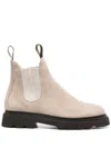 Doucal's Suede Ankle Boots In Neutrals