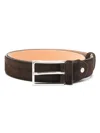Doucal's Suede Belt In 褐色