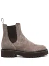 Doucal's Suede Boots In Grey