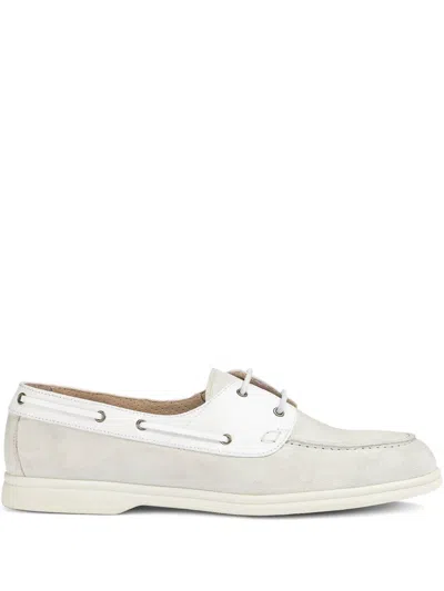 Doucal's Suede Brogues In White