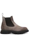 Doucal's Round-toe Slip-on Boots In Brown