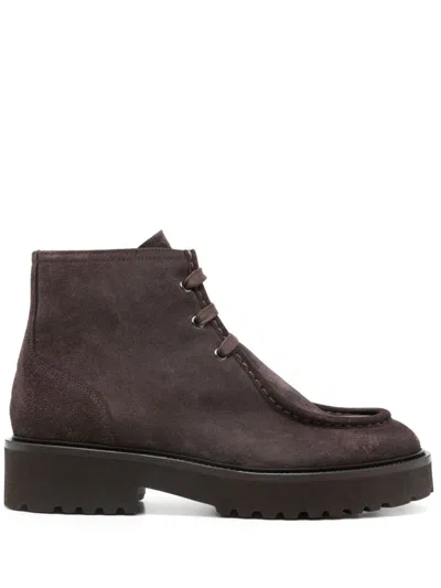 Doucal's Suede Chukka Boots In Brown