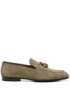 Doucal's Man Loafers Khaki Size 9 Leather