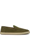 Doucal's Round Toe Casual Shoes In Green