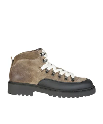 Doucal's Suede Hiking Boots In Black