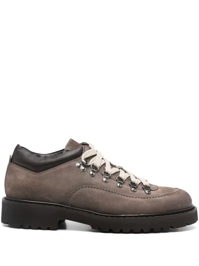 Doucal's Suede Lace-up Brogues In Brown