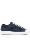Doucal's Lace-up Low-cut Casual Shoes In Blue