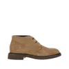 Doucal's Beige Boots Suede In Brown