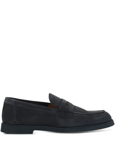 Doucal's 'standford' Black Slip-on Loafers